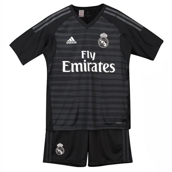 Maillot Football Real Madrid Domicile Enfant Gardien 2018-19 Noir